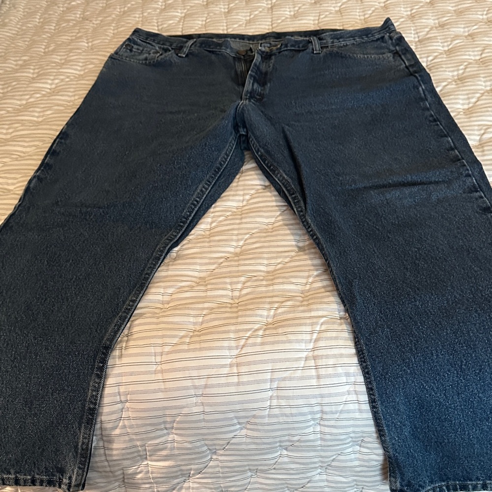 Wrangler Men's Dark Blue Relaxed Jeans
